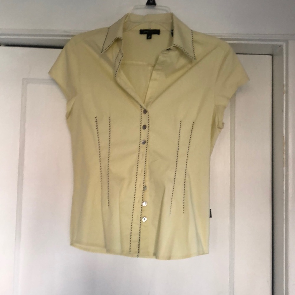 Bcbgmaxazria Cotton Button Down Top - image 1